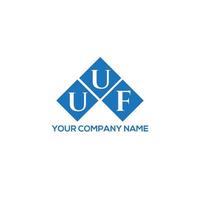 uuf-Buchstaben-Logo-Design auf weißem Hintergrund. uuf kreative Initialen schreiben Logo-Konzept. uuf Briefgestaltung. vektor