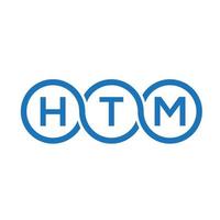 htm brev logotyp design på vit bakgrund. htm kreativa initialer brev logotyp koncept. htm brev design. vektor