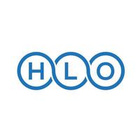 hlo brev logotyp design på vit bakgrund. hlo kreativa initialer brev logotyp koncept. hlo bokstavsdesign. vektor