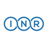 inr brev logotyp design på vit bakgrund. inr kreativa initialer brev logotyp koncept. inr bokstav design. vektor