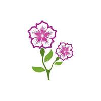 blomma skönhet spa logotyp vektorillustration vektor