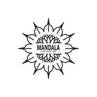 mandala logotyp design vektor illustration