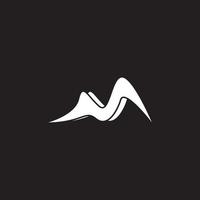Abbildung der Logo-Vorlage für das Bergsymbol vektor