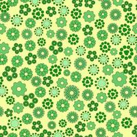 sömlös konsistens av gröna blommor och geometriska element.vector illustration vektor