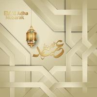 islamisk design med arabisk kalligrafi eid adha mubarak för hälsning. vektor illustrationer