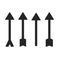 jakt pilar symbol illustration vektor