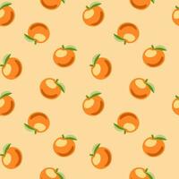 orangefarbener nahtloser Hintergrundvektor auf hellorangefarbenem Hintergrund vektor