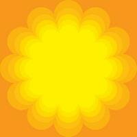 nahtloser Hintergrund mit orange und gelben Blumengrafiken. vektor