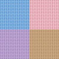 Nahtloser Hintergrund mit Sackleinenmuster in Braun, Blau, Pink, Lila vektor