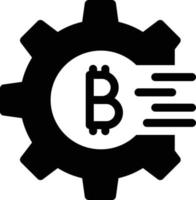 bitcoin-einstellungsvektorillustration auf einem hintergrund. hochwertige symbole. vektorikonen für konzept und grafikdesign. vektor