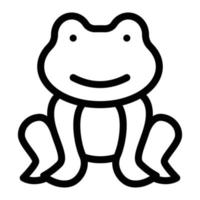 froschvektorillustration auf einem hintergrund. hochwertige symbole. vektorikonen für konzept und grafikdesign. vektor