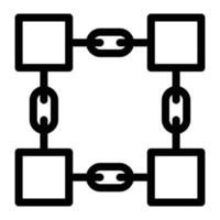 blockchain vektor illustration på en bakgrund. premium kvalitetssymboler. vektor ikoner för koncept och grafisk design.