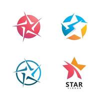 Star-Logo-Designs-Vorlage, schnelles Star-Logo-Vektor-Illustrationsdesign vektor