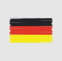 Bürste der deutschen Flagge. Nationalflagge vektor