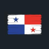 Panama-Flagge-Pinsel. Nationalflagge vektor