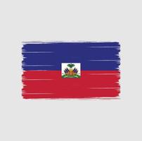 Haiti-Flagge-Pinsel. Nationalflagge vektor