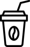 kaffeevektorillustration auf einem hintergrund. hochwertige symbole. vektorikonen für konzept und grafikdesign. vektor