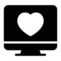 online-dating-vektorillustration auf einem hintergrund. hochwertige symbole. vektorsymbole für konzept und grafikdesign. vektor