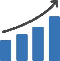 graph up vektorillustration auf einem hintergrund. hochwertige symbole. vektorikonen für konzept und grafikdesign. vektor