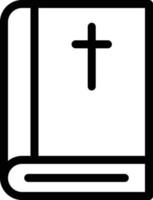 bibelbuchvektorillustration auf einem hintergrund. hochwertige symbole. vektorikonen für konzept und grafikdesign. vektor