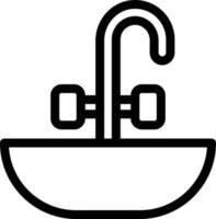 Waschbecken-Vektor-Illustration auf einem Hintergrund. Premium-Qualitäts-Symbole. Vektor-Icons für Konzept und Grafikdesign. vektor