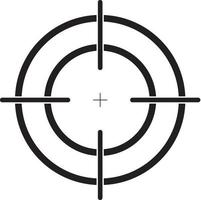 Fokuszielvektorsymbol. Ziel-Ziel-Symbol. Zielfokuspfeil. vektor