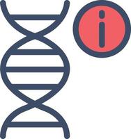 DNA-Info-Vektorillustration auf einem Hintergrund. Premium-Qualitätssymbole. Vektorsymbole für Konzept und Grafikdesign. vektor