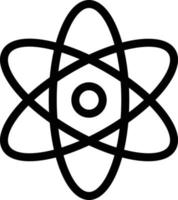 atomvektorillustration auf einem hintergrund. hochwertige symbole. vektorikonen für konzept und grafikdesign. vektor