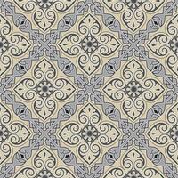 abstrakte nahtlose Blumenmuster. mosaik floraler ornamentaler hintergrund. muslimisches Ornament im arabischen Orient-Stil vektor