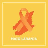 maio laranja campanha vektor