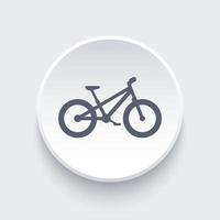 Fatbike-Vektor, Fahrrad, Offroad-Bike, runde Ikone des Fatbikes, Vektorillustration vektor