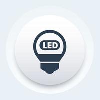 led ljus vektor ikon