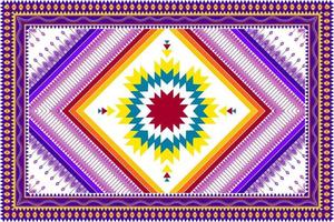 abstrakt geometrisk etnisk mönsterdesign. Aztec tyg matta mandala prydnad etnisk chevron textil dekoration tapeter. tribal boho infödda etniska traditionella broderi vektor bakgrund