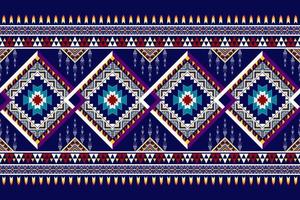 ikat abstrakt geometrisk broderi etniska mönster design. Aztec tyg matta mandala prydnad chevron textil dekoration tapeter. tribal boho infödda etniska kalkon traditionell vektor bakgrund