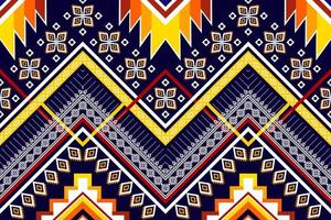 abstraktes geometrisches ethnisches Musterdesign. aztekischer Stoff Teppich Mandala Ornament ethnische Chevron Textildekoration Tapete. Stammes-Boho-gebürtiger ethnischer traditioneller Stickerei-Vektorhintergrund vektor