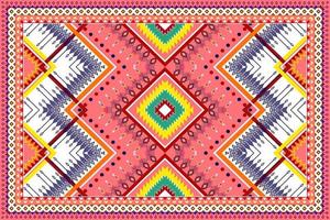 abstraktes geometrisches ethnisches Musterdesign. aztekischer Stoff Teppich Mandala Ornament ethnische Chevron Textildekoration Tapete. Stammes-Boho-gebürtiger ethnischer traditioneller Stickerei-Vektorhintergrund vektor