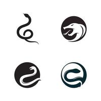 Vektorvorlage für Schlangenlogosymbole