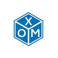 xom brev logotyp design på vit bakgrund. xom kreativa initialer brev logotyp koncept. xom bokstavsdesign. vektor