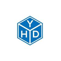 YHD-Brief-Logo-Design auf weißem Hintergrund. yhd kreatives Initialen-Buchstaben-Logo-Konzept. yhd Briefgestaltung. vektor