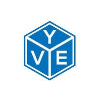 Yve-Brief-Logo-Design auf weißem Hintergrund. yve kreative Initialen schreiben Logo-Konzept. Yve-Briefdesign. vektor