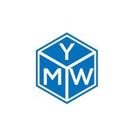 ymw brev logotyp design på vit bakgrund. ymw kreativa initialer bokstavslogotyp koncept. ymw bokstavsdesign. vektor