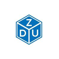 zdu brev logotyp design på vit bakgrund. zdu kreativa initialer brev logotyp koncept. zdu bokstavsdesign. vektor