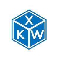 xkw-Buchstaben-Logo-Design auf weißem Hintergrund. xkw kreative Initialen schreiben Logo-Konzept. xkw Briefgestaltung. vektor