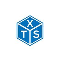 xts brev logotyp design på vit bakgrund. xts kreativa initialer brev logotyp koncept. xts bokstavsdesign. vektor