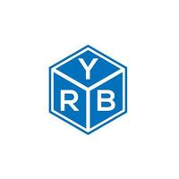 yrb brev logotyp design på vit bakgrund. yrb kreativa initialer brev logotyp koncept. yrb bokstav design. vektor