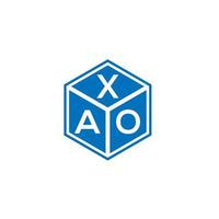 xao brev logotyp design på vit bakgrund. xao kreativa initialer bokstavslogotyp koncept. xao bokstavsdesign. vektor