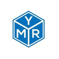 YMR-Brief-Logo-Design auf weißem Hintergrund. ymr kreative Initialen schreiben Logo-Konzept. ymr Briefgestaltung. vektor