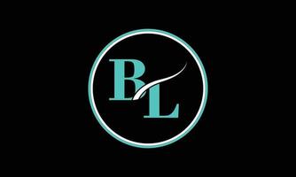 bl logo design. bl ikon. bl bokstavsdesign. vektor