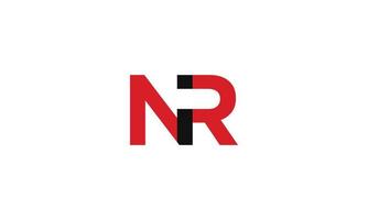 nr-Logo-Design. n- und r-Symbol. vektor