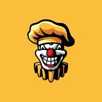 clown maskot design vektor